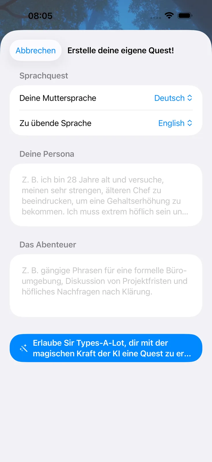Erstelle deine eigene Quest in Knightshire