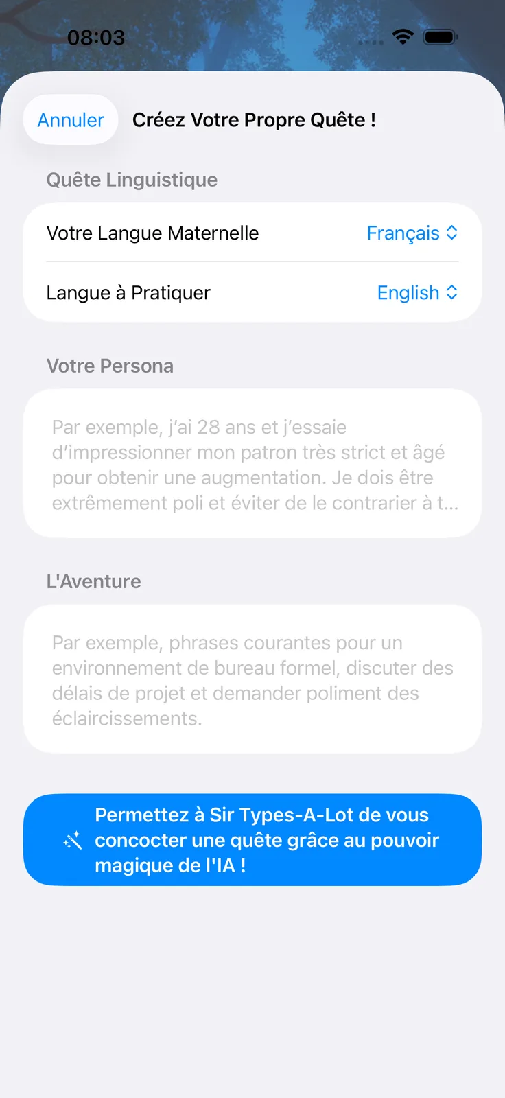 Créez votre propre quest dans Knightshire