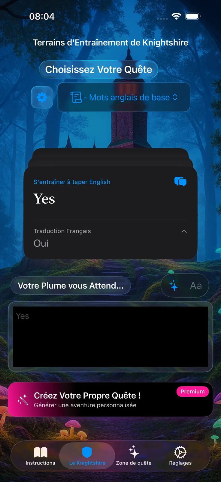Session de Pratique de Frappe dans les Terrains d'Entraînement de Knightshire